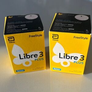 Freestyle Libre 3 Plus Sensor Boxes - Yellow Packaging Pair